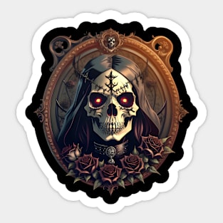 Halloween Skull Sticker